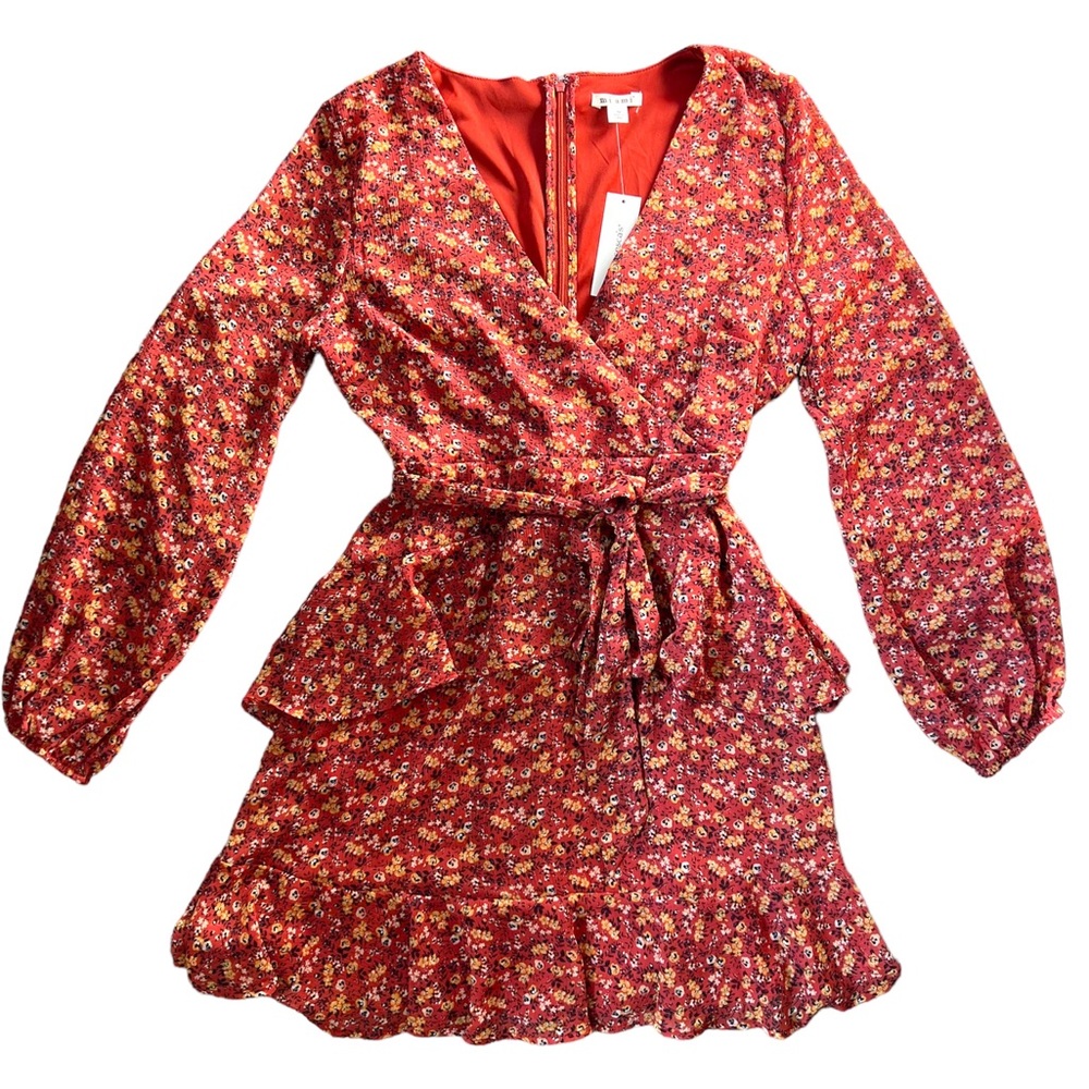 NWT Mi Ami Adaline Floral Wrap Dress | Size Medium - Picture 6 of 12
